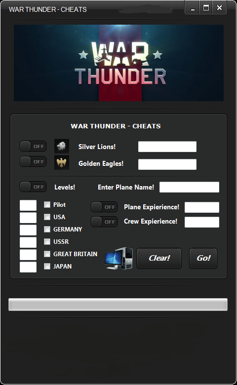 war thunder hacked client